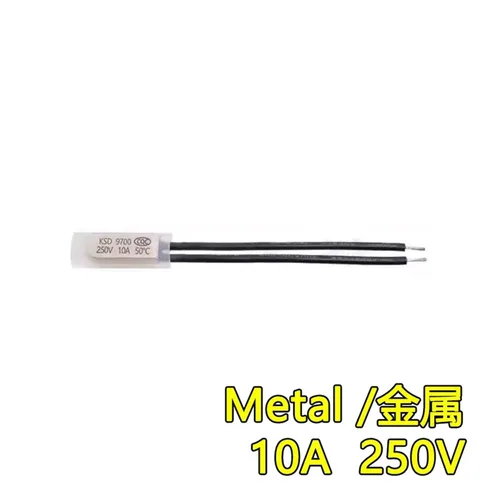 Vista 2 de KSD9700 Temperature Control Switch 5 10 16A 250V 40-155 Degrees Celsius Normally Closed/Normal Open Thermostat Thermal Protection Fuse(Metal