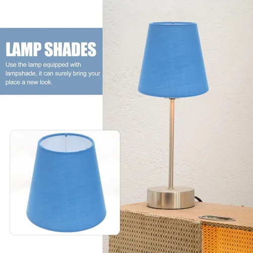 Vista 6 de KALLORY Pantallas de lámpara pequeñas, pantalla de tela de araña de tela, pantalla de barril de luz para lámpara de mesa colgante