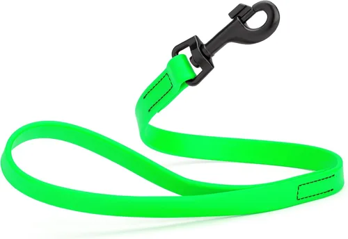 Vista 79 de Dogline Biothane - Correa impermeable para perro, tejido de nailon con revestimiento fuerte, con herrajes negros, a prueba de olores, fácil