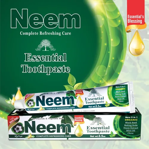 Vista 4 de NEEM ESSENTIAL TOOTHPASTE NEW 5 en 1 Fórmula 6 Pack
