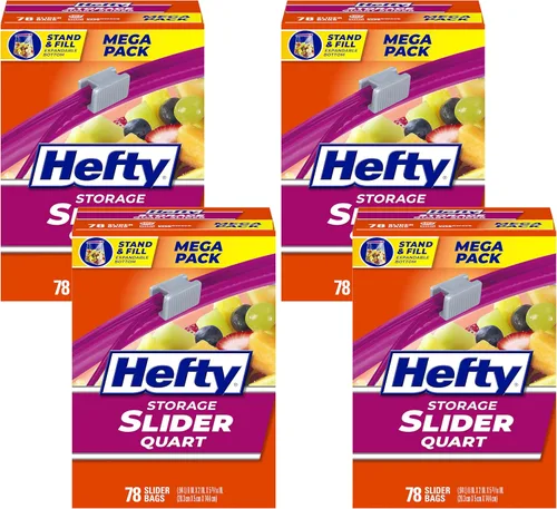 Vista 7 de Hefty - Bolsas de almacenamiento con cierre