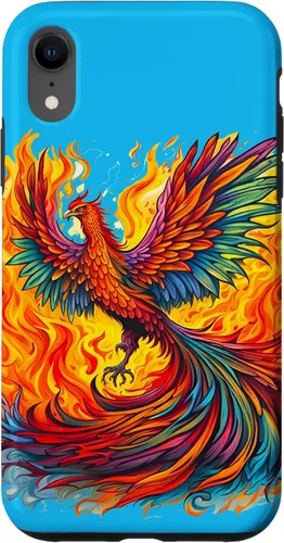 Vista 24 de Fantasy Cute Rising Phoenix Flames Case for iPhone 15