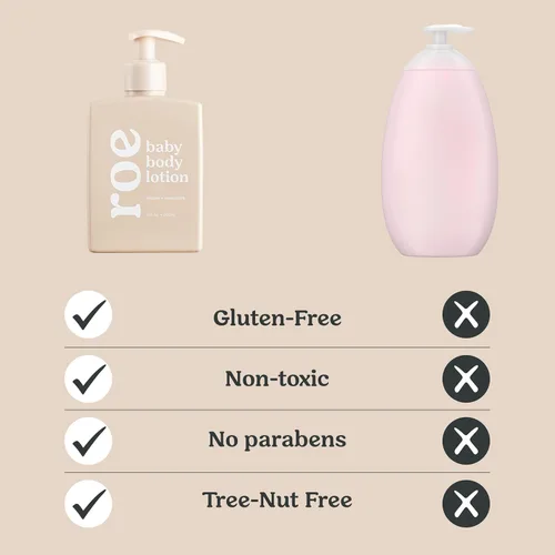 Vista 3 de Roe Wellness - Loción hidratante para bebés sin fragancia Ideal para pieles sensibles Loción hidratante ligera Para bebés, bebés, niños y más