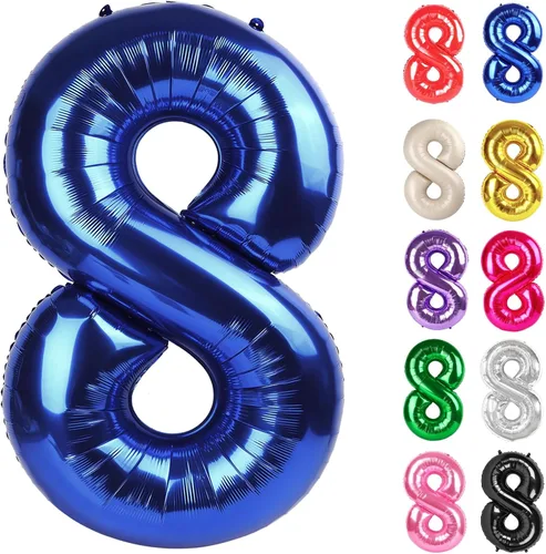 Vista 281 de Globo negro del número 0 de 40 pulgadas – globo número 0, decoraciones