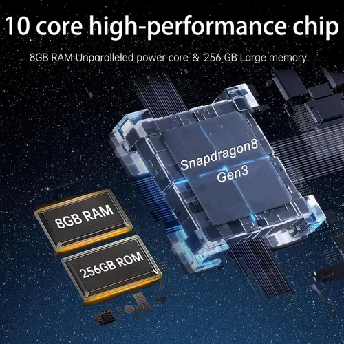 Vista 2 de G25 Ultra 5G teléfono inteligente desbloqueado con S Pen 8GB+256GB Batería de larga duración de 7000mAh Pantalla FHD+ 120Hz de 7.3 pulgadas