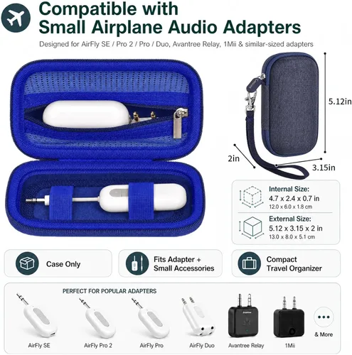Vista 2 de COMECASE Bluetooth Transmitter Case for AirFly SE/Pro 2/Pro/Duo