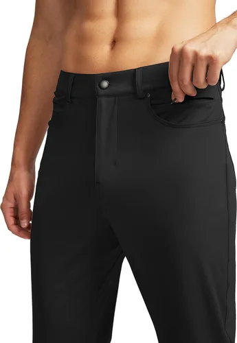 Vista 2 de G Gradual - Pantalones de golf elásticos para hombre con 6 bolsillos, ajustados, pantalones de vestir para hombre, para viajes, casuales, de trabajo