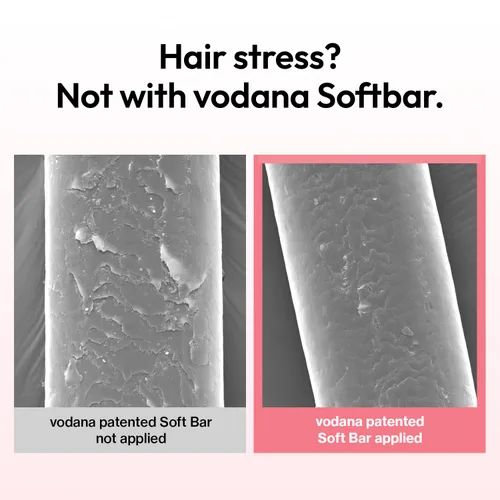 Vista 5 de VODANA Plancha de pelo profesional de cerámica de 1 pulgada, acabado suave y sedoso y control de encrespamiento para todo tipo de cabello, placas