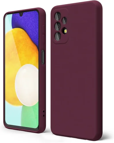 Vista 8 de oakxco Funda para teléfono Samsung Galaxy A12 con agarre de silicona líquida, linda delgada fina suave cubierta de gel de goma TPU lisa para mujeres
