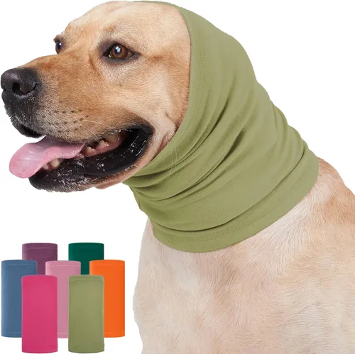 Vista 11 de Nanaki Sudadera con capucha calmante para perros, fundas silenciosas para la cabeza, cubiertas para las orejas, capucha para baño de ruido