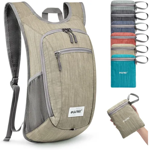 Vista 9 de G4Free 10L/15L Mochila para Senderismo Plegable Ligera, Mochila de Día para Caminatas, Pequeña, Viaje al Aire Libre, Bolsa de Hombro Plegable