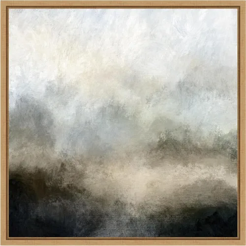 Vista 10 de Amanti Art Dan Hobday - Lienzo enmarcado para pared, 16 x 16 pulgadas, niebla de lago por Dan Hobday, lienzo enmarcado para pared, arte abstracto