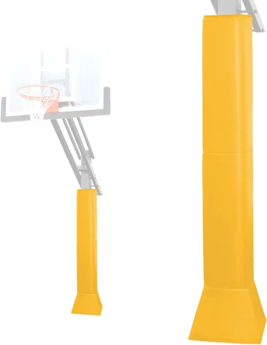 Vista 10 de Katop Almohadilla cuadrada para bastón de baloncesto, acolchado de poste protector resistente para poste de 5 x 5 pulgadas, poste y base de 6 x 6