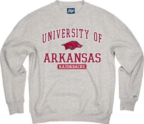 Vista 2 de Blue 84 Men's Alabama Crimson Tide Crewneck Sweatshirt Twill Applique Grey
