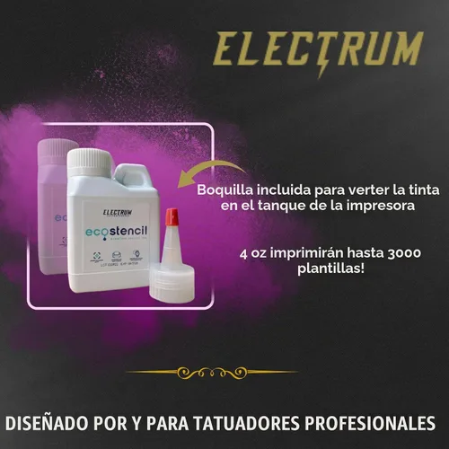 Vista 3 de Electrum Tinta de impresora Eco Stencils — Botella de 4 oz