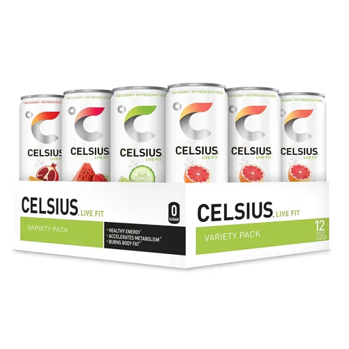 Vista 20 de CELSIUS Naranja Espumosa, Bebida Energética Esencial Funcional de 12 onzas líquidas (paquete de 4)