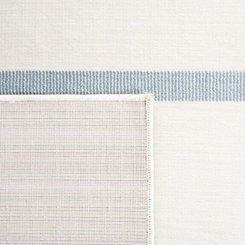 Vista 4 de SAFAVIEH Orwell Collection - Alfombra de pasillo, 2 pies 2 pulgadas x 9 pies, color marfil y azul, diseño moderno de mediados de siglo, no desprende