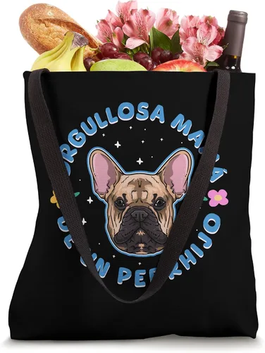 Vista 4 de Orgullosa mamá de un perrhijo. Bulldog Francés version Tote Bag