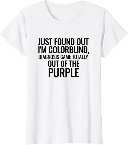 Vista 22 de Camiseta divertida de broma de daltonismo con diagnóstico humorístico