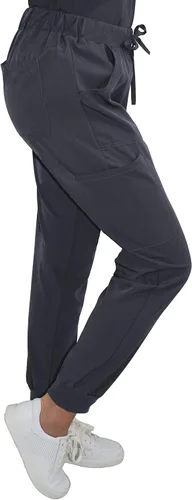 Vista 4 de Pantalón médico de enfermería con 5 bolsillos para mujer