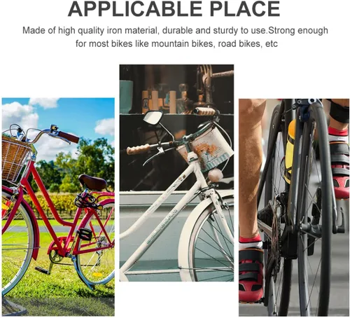 Vista 8 de VANZACK Soporte de bicicleta para bicicleta Kickstand de hierro para reparación de bicicletas de 20/24 pulgadas