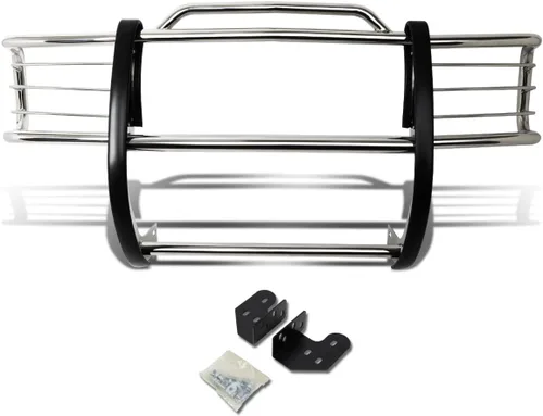 Vista 7 de DNA Motoring GRILL-G-015-BK Protector de rejilla de cepillo para defensa delantera, negro