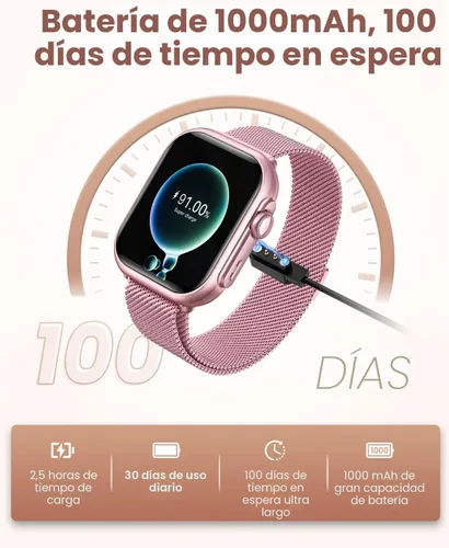 Vista 2 de Relojes inteligentes de 1.83 pulgadas para mujer (Android/iPhone)