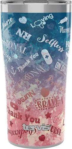 Vista 12 de Tervis Vaso aislado de doble pared Thank a Medical Professional fabricado en Estados Unidos mantiene las bebidas frías y calientes, 16 onzas
