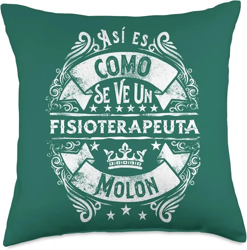 Vista 5 de Regalo Original Fisioterapeuta Regalos Accesorios Un Fisioterapeuta Molon Divertido Humor para Hombre - Almohada de 16 x 16 pulgadas, multicolor