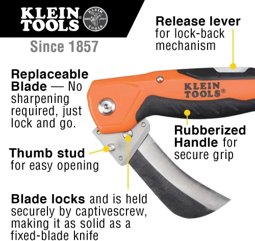 Vista 3 de Klein Tools Paquete de cuchillo utilitario y regla plegable