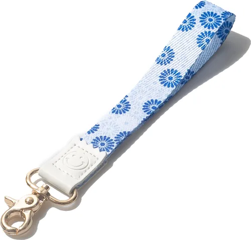 Vista 24 de DQL Correa de muñeca para llaves para mujeres y hombres, llavero de muñeca para llaves de automóvil, insignia, cartera y correa de muñeca para Negro