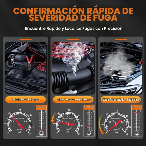 Vista 5 de ANCEL Máquina automotriz del humo S3000, probador del escape del vacío