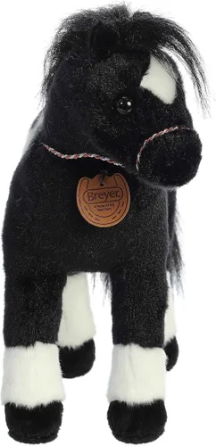 Vista 2 de Aurora Exquisito animal de peluche Breyer Showstoppers Black Appaloosa - Detalles realistas para juegos imaginativos - Perfecto para niños, adultos