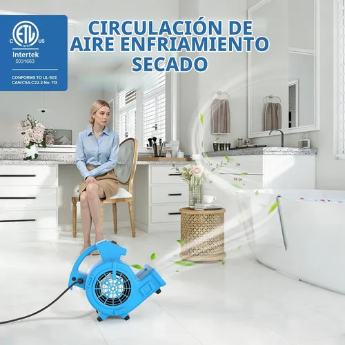 Vista 3 de Bestronair Ventilador del movimiento del aire, secador de piso de alta