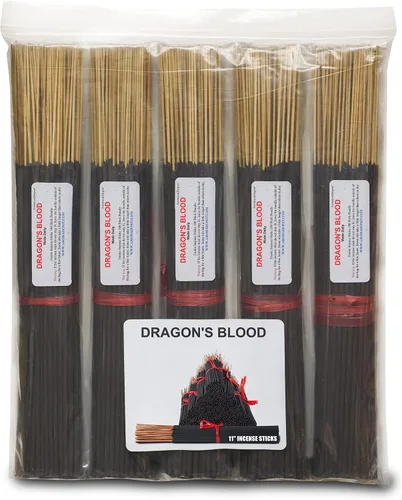 Vista 6 de Aroma Depot Dragon's Blood - Varitas de incienso más exóticas de 11 pulgadas. Paquete de 500 unidades al por mayor, cada palo natural se quema