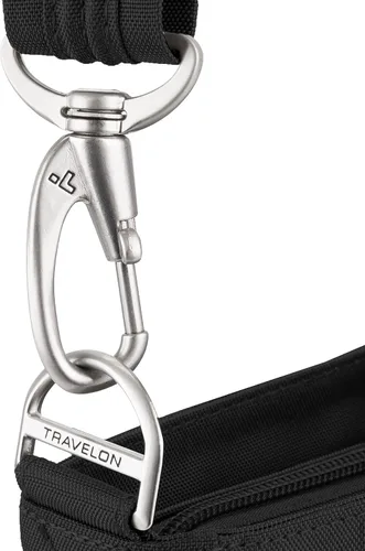 Vista 6 de Travelon Bolso cruzado cruzado clásico NS antirrobo, Negro -, Travelon Bandolera clásica antirrobo NS