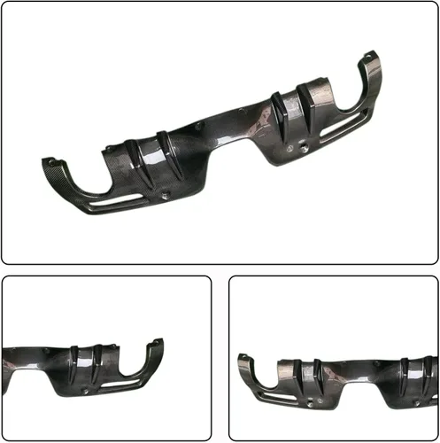 Vista 5 de Difusor de parachoques trasero de fibra de carbono para Toyota Supra A90 A91 2019-2022 Coupé 2 puertas parachoques inferior alerón protector