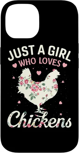 Vista 4 de Just A Girl Who Loves Chickens, Floral Farmer Girl Case for iPhone 17