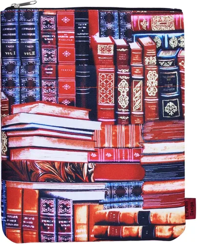 Vista 22 de Funda de libro para los amantes de los libros, protector de libros, fundas de libro para libros de tapa blanda, tela lavable, fundas de libro