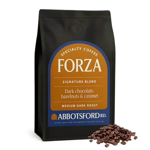 Vista 13 de Café Crema en grano entero, café especial, granos de café de tostado medio, mezcla exclusiva con sabores de caramelo, caramelo dulce y avellana