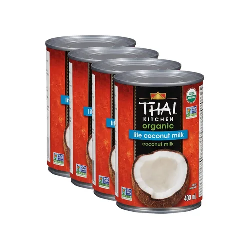 Vista 12 de Thai Kitchen leche de coco orgánica sin edulcorantes, 13.66 onzas líquidas (paquete de 6 unidades)
