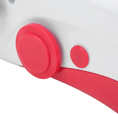 Vista 9 de Máquina de coser portátil de mano, máquina de coser a mano, mini máquina de coser eléctrica de doble aguja para hacer manualidades u objetos