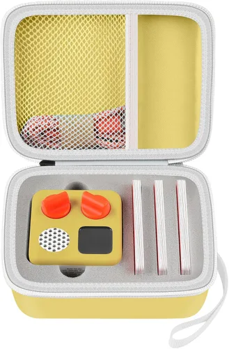 Vista 8 de casmilee Funda de viaje compatible con Yoto Mini – Reproductor de audio y música para niños, bolsa de soporte para altavoces de niños, reproduce