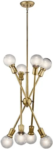 Vista 3 de Kichler Armstrong 26" 8 luces Candelabro Latón Natural