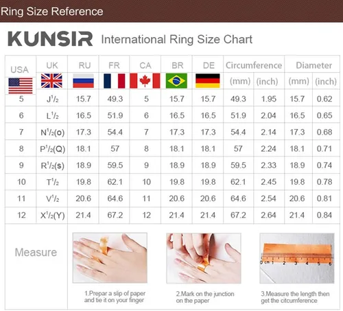 Vista 7 de KUNSIR Lindos y delicados anillos de plata de ley 925 para mujer, anillos delicados, anillos de piedras preciosas, joyería de boda, joyería