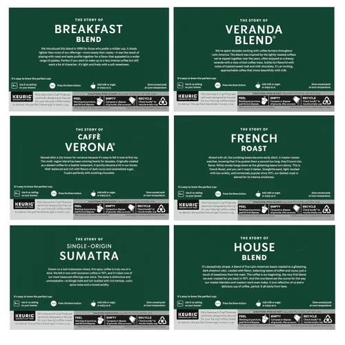 Vista 9 de Starbucks Cápsulas de café K-Cup - Paquete variado de tostado medio y oscuro, 100% arábica, 6 cajas (60 cápsulas en total)