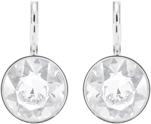 Vista 2 de Swarovski Bella Aretes pequeños de cristal enchapados en rodio