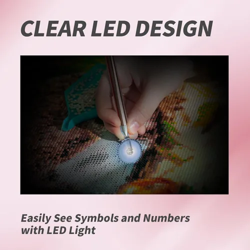 Vista 3 de Juego de 3 ruedas LED de diamantes de imitación para arte, suministros rápidos y eficientes para joyas 5D Nail Arts DIY Herramientas Accesorios