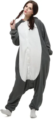 Vista 4 de Pijamas de animales para adultos, disfraz de cosplay, ropa de dormir de Halloween