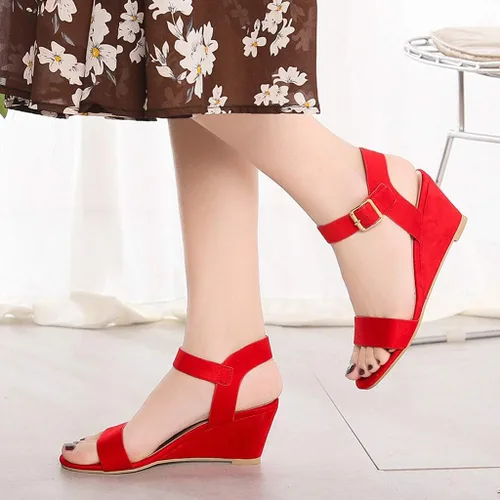 Vista 3 de Sandalias casuales de verano para mujer, sandalias de cristal cómodas con punta abierta, sandalias planas para playa, viajes, zapatos romanos